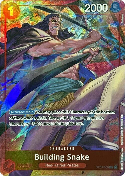 Building Snake (Premium Card Collection -Best Selection Vol. 4-) OP09-008 · Collection Box · Foil (One Piece Promotion Cards)