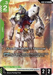Gundam AGE-1 Normal GD02-021 · Holofoil (Dual Impact)
