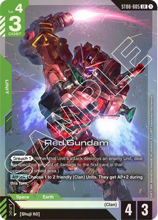 Red Gundam ST06-005 · Holofoil (Starter Deck 06: Clan Unity)