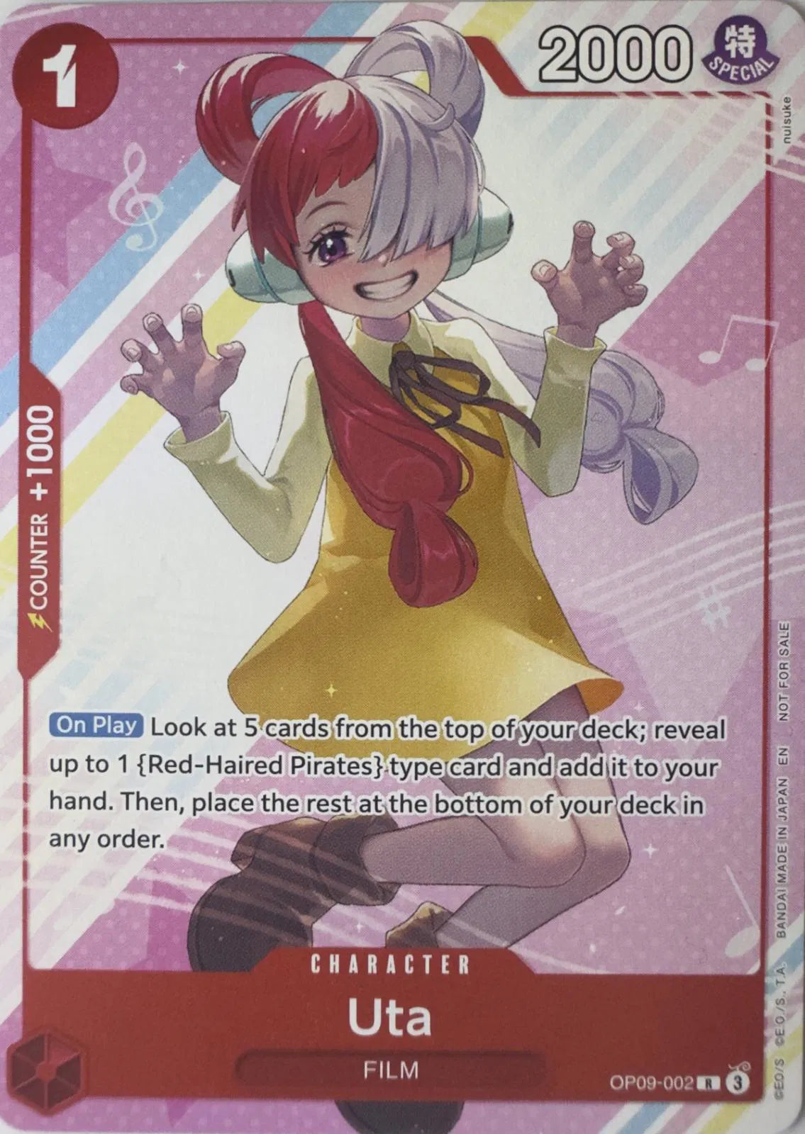 Uta (Welcome Pack Vol. 2) OP09-002 (One Piece Promotion Cards)