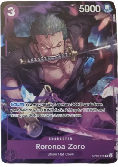 Roronoa Zoro (Welcome Pack Vol. 2) OP09-076 (One Piece Promotion Cards)