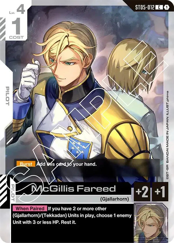 McGillis Fareed ST05-012 · Normal (Starter Deck 05: Iron Bloom)