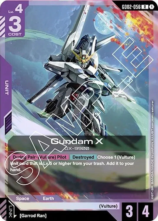 Gundam X (GD02-056) · Holofoil (Dual Impact)