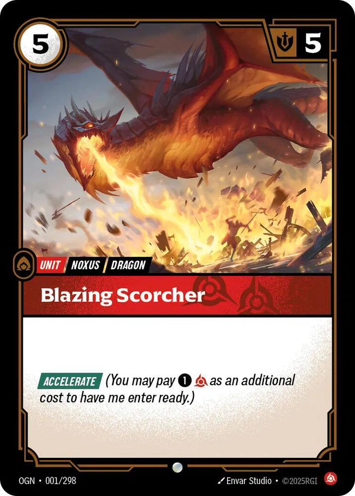 Blazing Scorcher 001/298 · Normal (Origins)