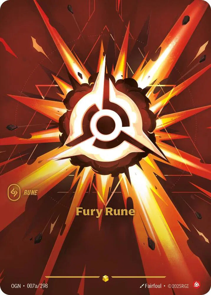 Fury Rune (Alternate Art) 007a/298 · Foil (Origins)