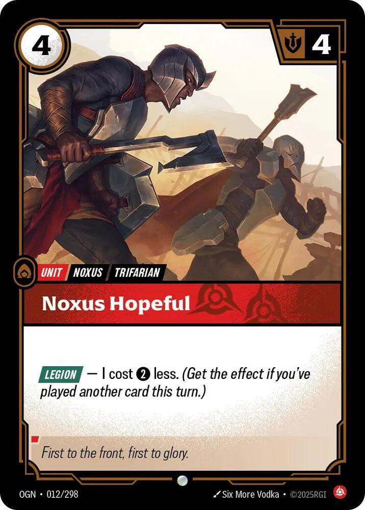 Noxus Hopeful 012/298 · Foil (Origins)