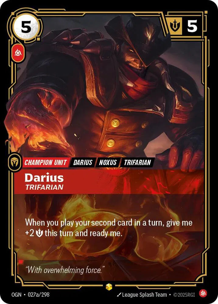 Darius - Trifarian (Alternate Art) 027a/298 (Origins)