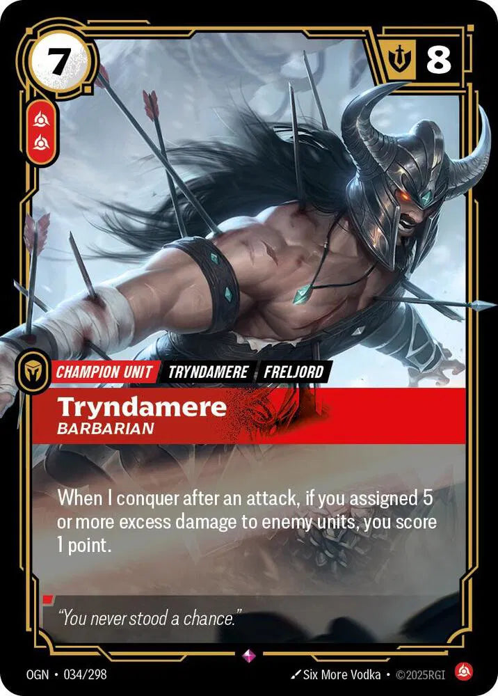Tryndamere - Barbarian 034/298 (Origins)