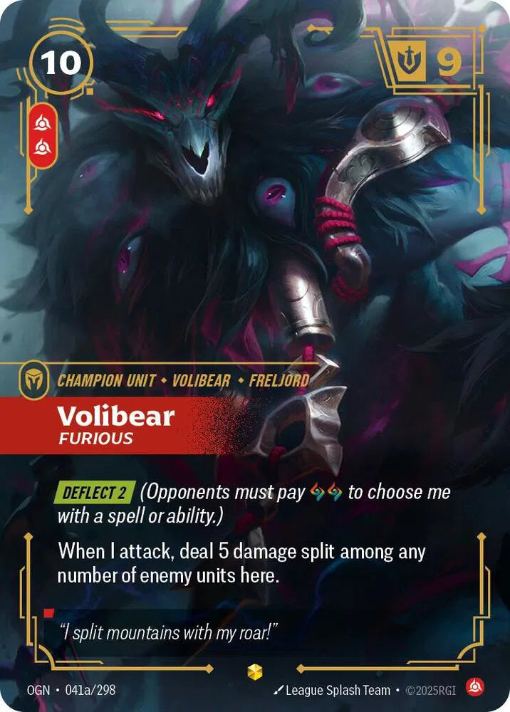 Volibear - Furious (Alternate Art) 041a/298 (Origins)