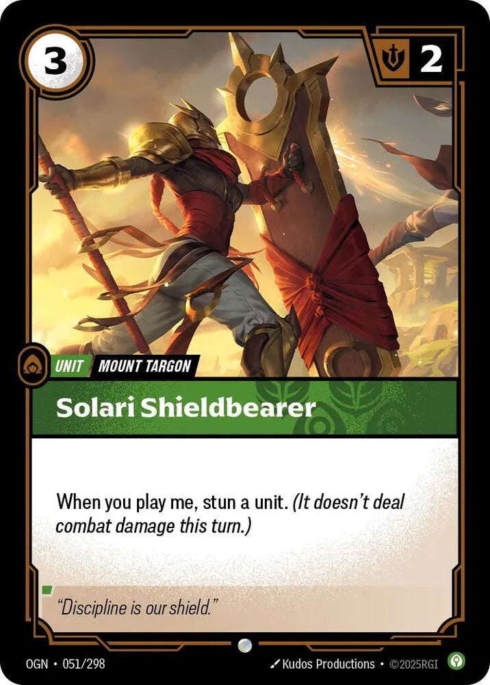 Solari Shieldbearer 051/298 · Normal (Origins)