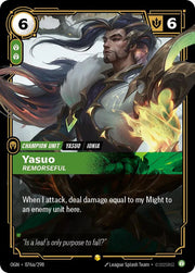 Yasuo - Remorseful (Alternate Art) 076a/298 (Origins)