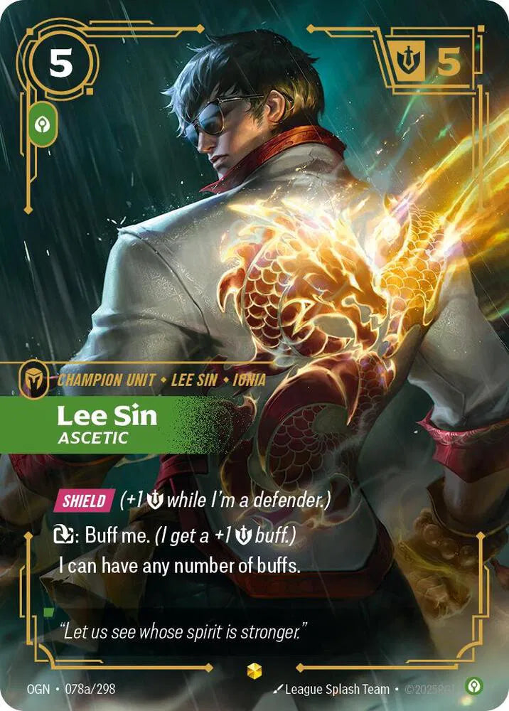 Lee Sin - Ascetic (Alternate Art) 078a/298 (Origins)