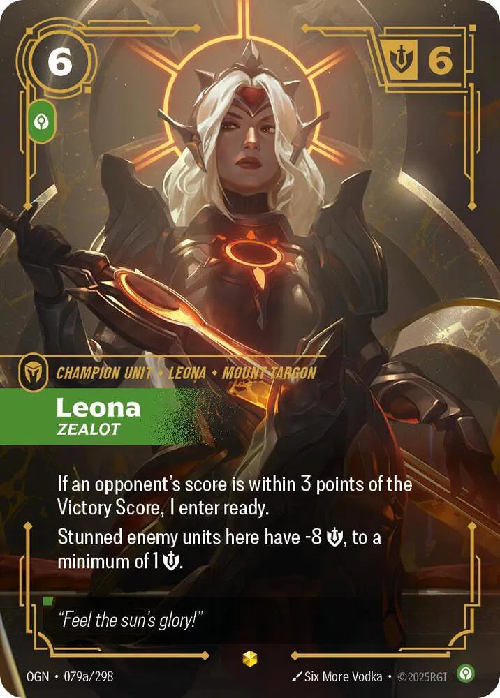 Leona - Zealot (Alternate Art) 079a/298 (Origins)