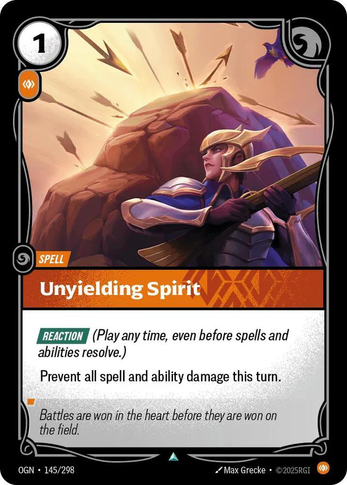 Unyielding Spirit 145/298 · Normal (Origins)