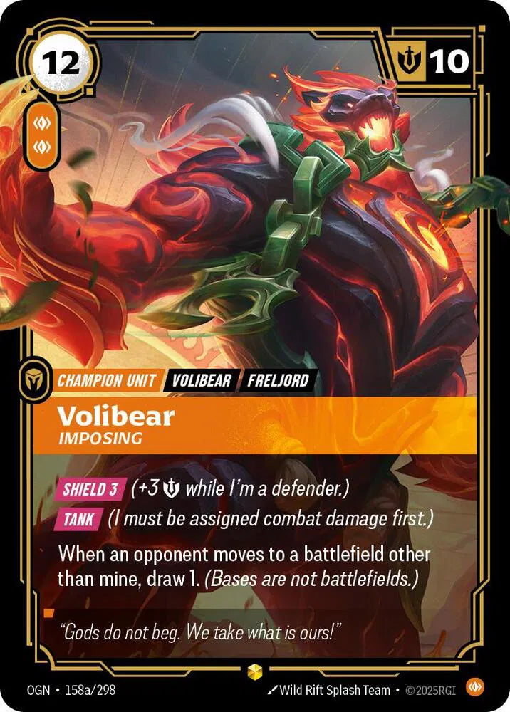 Volibear - Imposing (Alternate Art) 158a/298 (Origins)