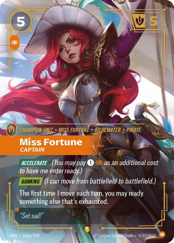 Miss Fortune - Captain (Alternate Art) 162a/298 (Origins)