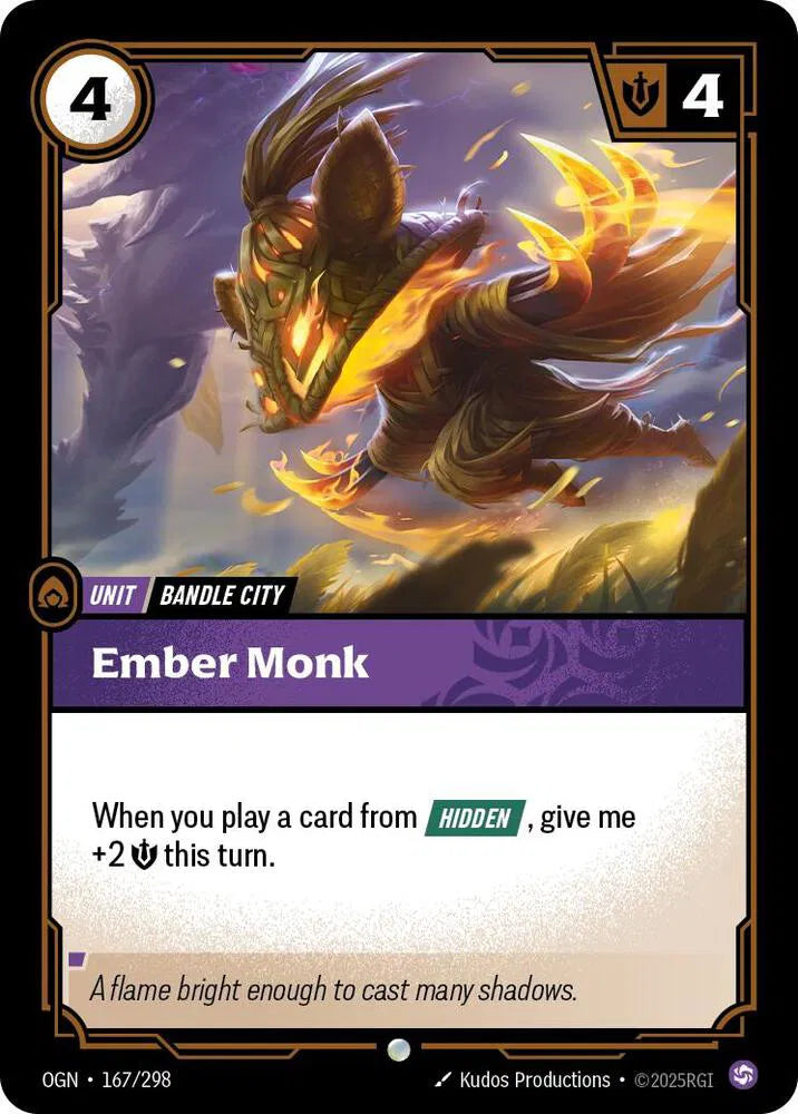 Ember Monk 167/298 · Normal (Origins)
