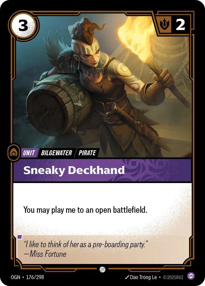 Sneaky Deckhand 176/298 · Normal (Origins)