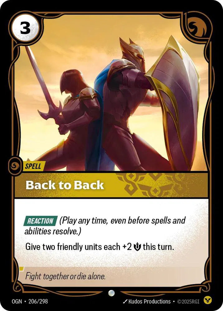 Back to Back 206/298 · Normal (Origins)
