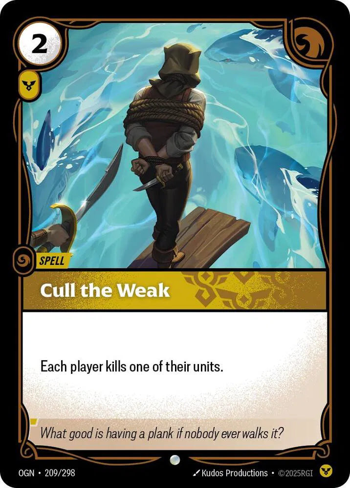 Cull the Weak 209/298 · Foil (Origins)
