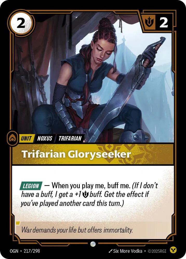 Trifarian Gloryseeker 217/298 · Normal (Origins)