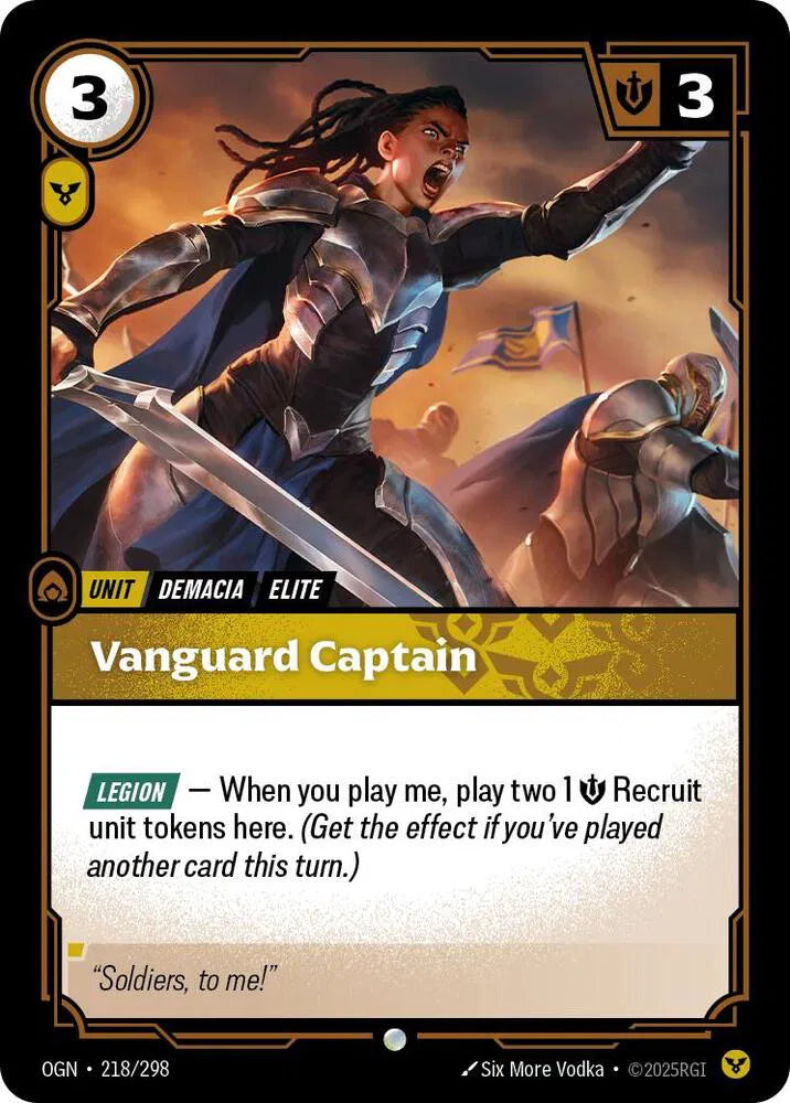 Vanguard Captain 218/298 · Normal (Origins)