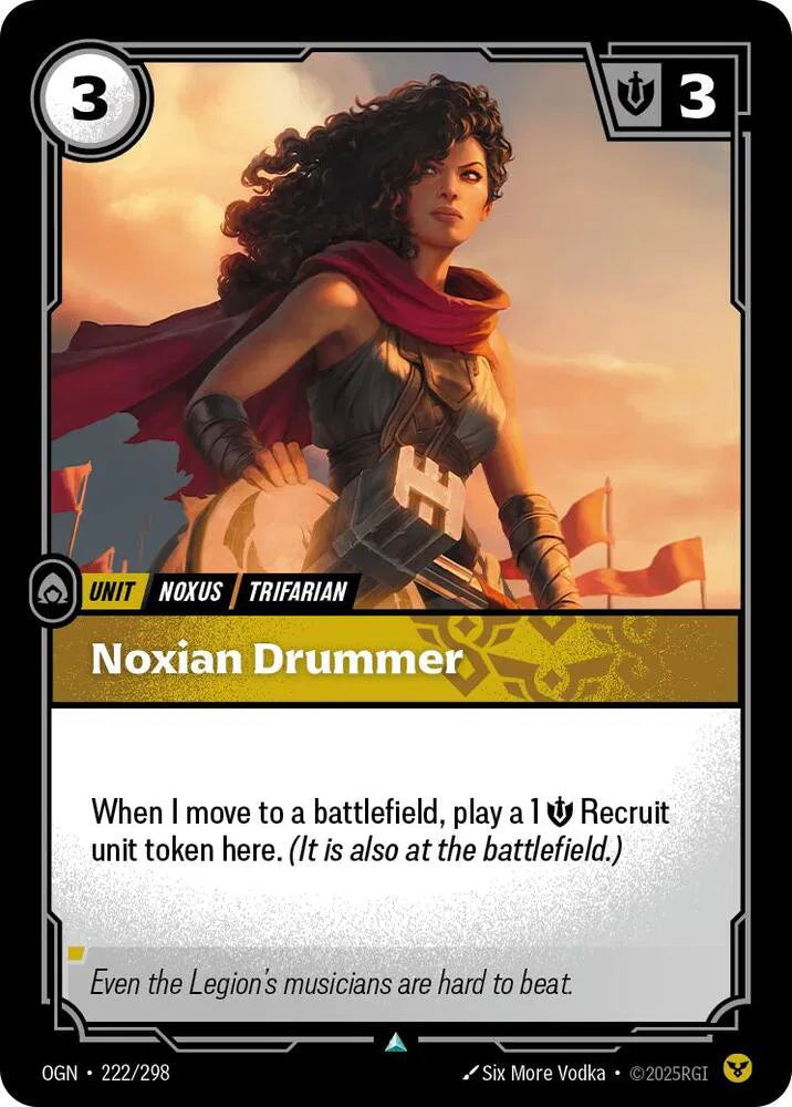 Noxian Drummer 222/298 · Normal (Origins)