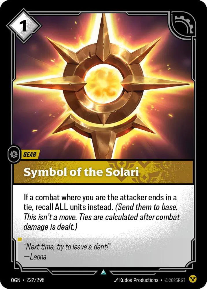 Symbol of the Solari 227/298 · Normal (Origins)