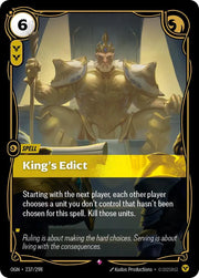 King's Edict 237/298 (Origins)