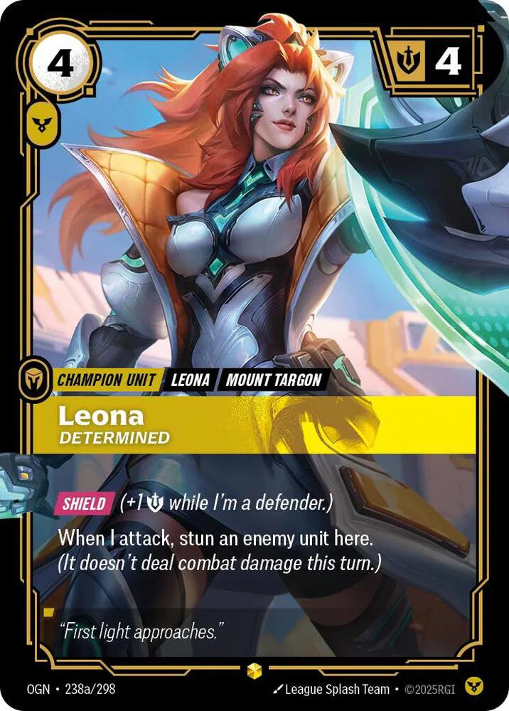 Leona - Determined (Alternate Art) 238a/298 (Origins)
