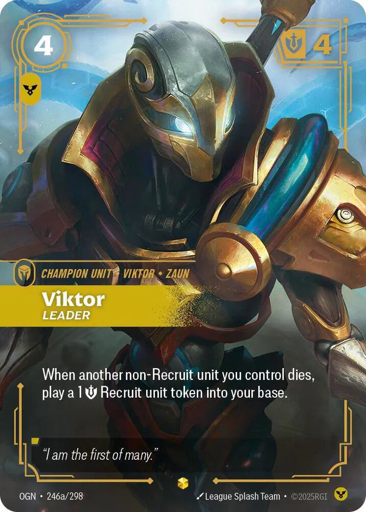 Viktor - Leader (Alternate Art) 246a/298 (Origins)