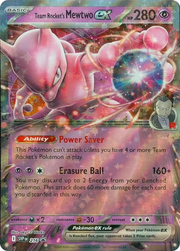 Team Rocket's Mewtwo ex - 216 (Scarlet & Violet Promo)