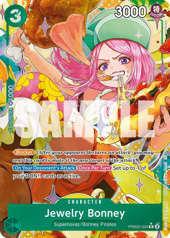 Jewelry Bonney (Alternate Art) PRB02-004 (Premium Booster -The Best- Vol. 2)