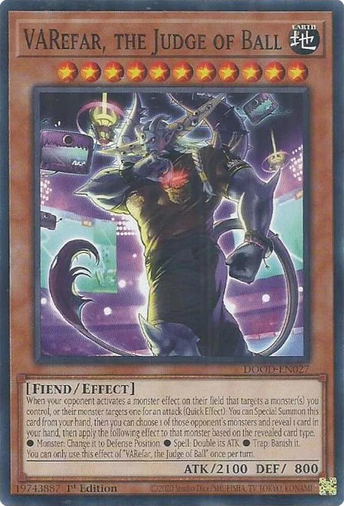VARefar, the Judge of Ball DOOD-EN027 (Doom of Dimensions)