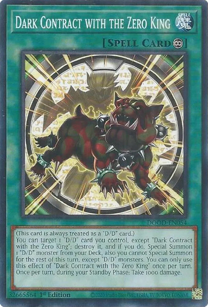Dark Contract with the Zero King DOOD-EN054 (Doom of Dimensions)