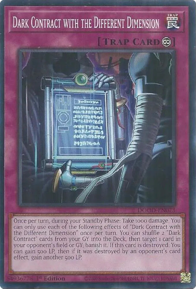 Dark Contract with the Different Dimension DOOD-EN073 (Doom of Dimensions)