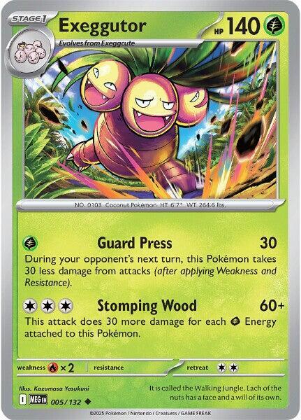 Exeggutor 005/132 · Reverse Holofoil (Mega Evolution)
