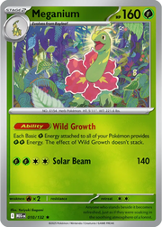Meganium Mega Evolution Rare • 010/132 Reverse Holofoil