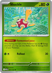 Shuckle Mega Evolution Uncommon • 011/132 Reverse Holofoil