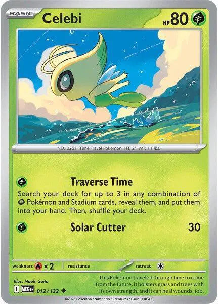 Celebi 012/132 · Reverse Holofoil (Mega Evolution)