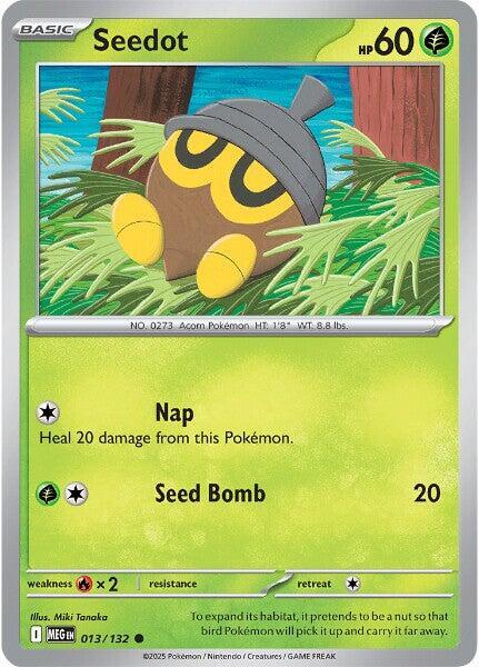 Seedot 013/132 · Reverse Holofoil (Mega Evolution)