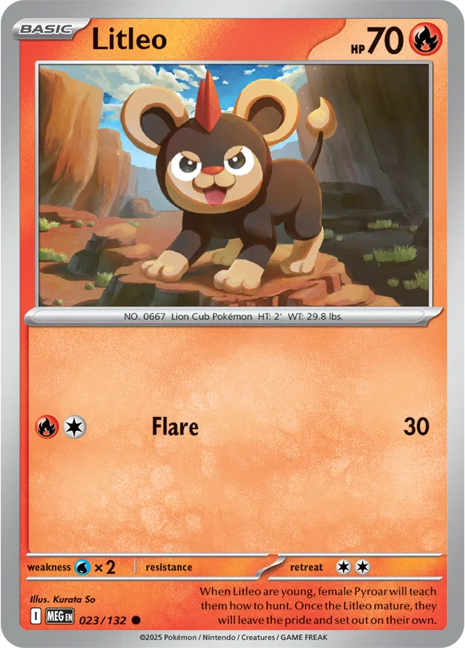 Litleo Mega Evolution Common 023/132