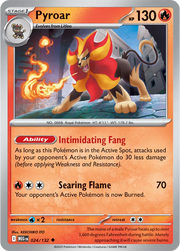 Pyroar 024/132 · Reverse Holofoil (Mega Evolution)