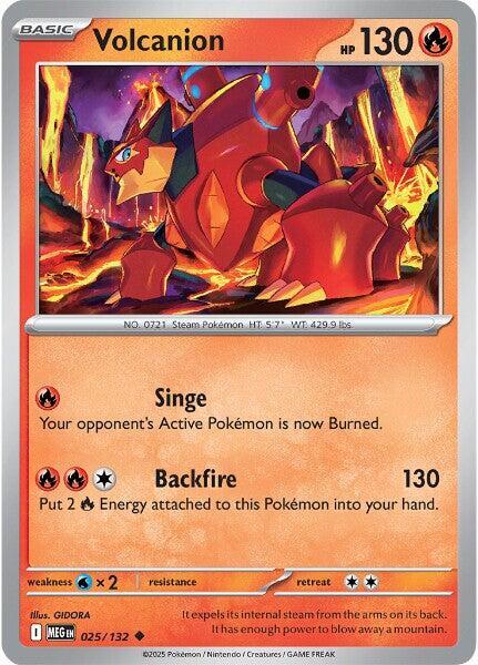 Volcanion 025/132 · Reverse Holofoil (Mega Evolution)