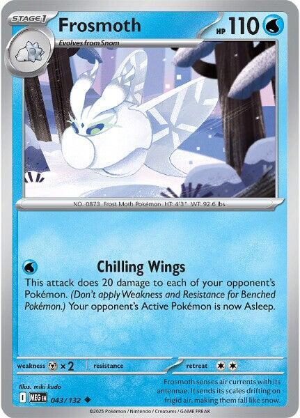 Frosmoth 043/132 · Reverse Holofoil (Mega Evolution)