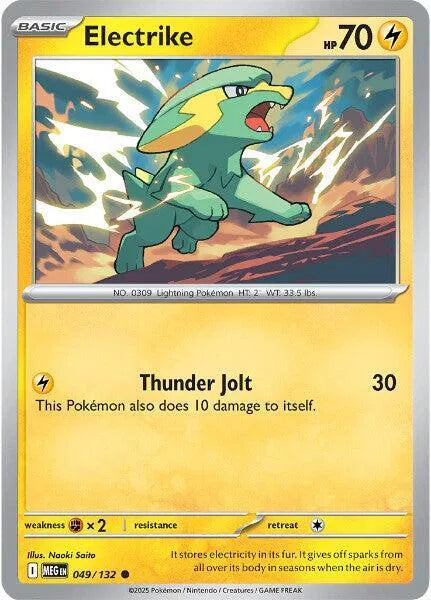 Electrike 049/132 · Reverse Holofoil (Mega Evolution)