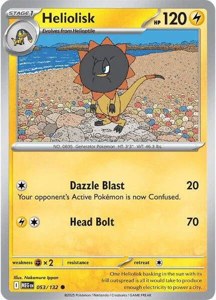 Heliolisk 053/132 · Normal (Mega Evolution)