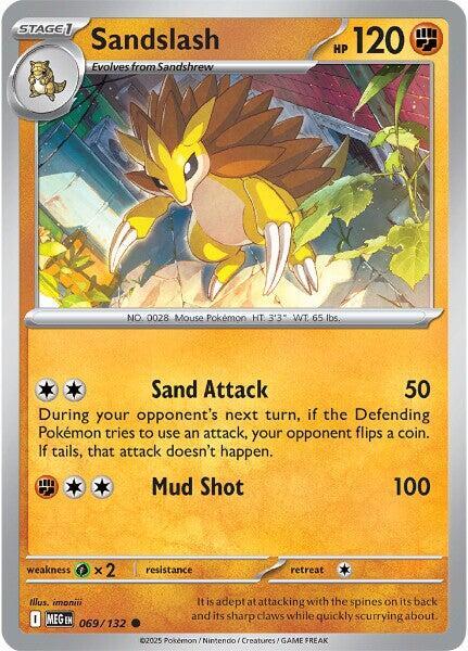 Sandslash 069/132 · Reverse Holofoil (Mega Evolution)