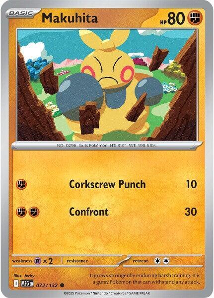 Makuhita 072/132 · Reverse Holofoil (Mega Evolution)