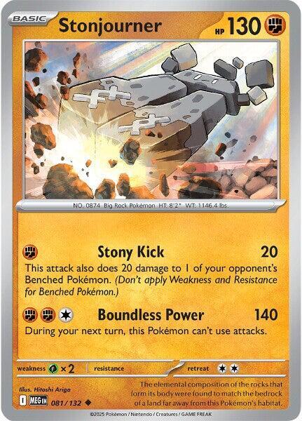 Stonjourner 081/132 · Reverse Holofoil (Mega Evolution)